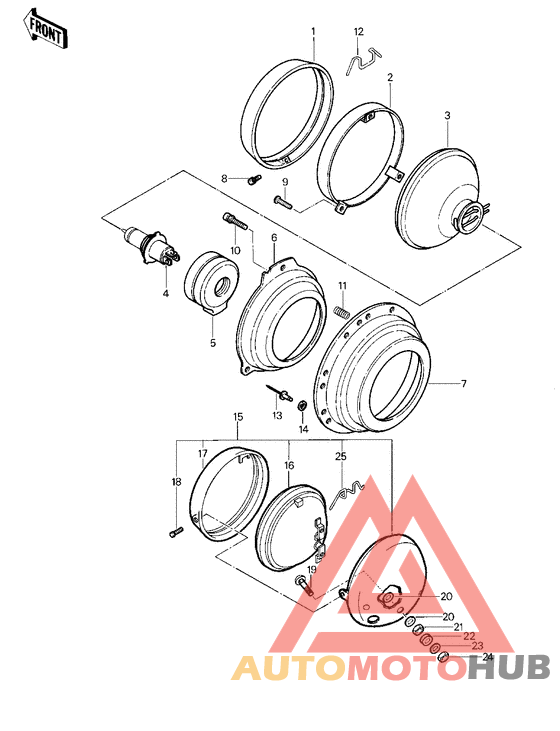 Headlight/pursuit light