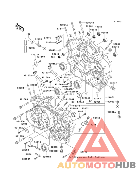 Crankcase(1/2)(vn1500-e5/e6)