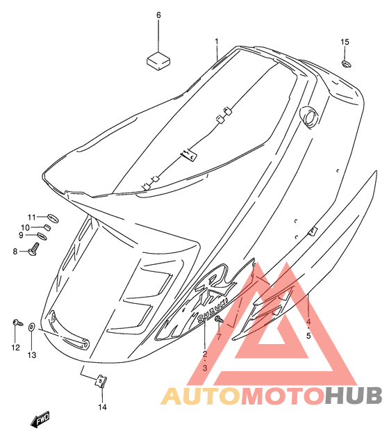Обтекатель задний