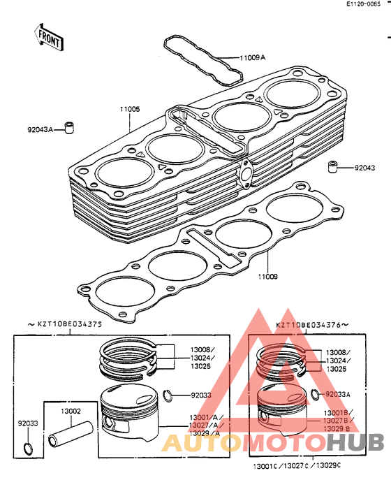 Cylinder/pistons