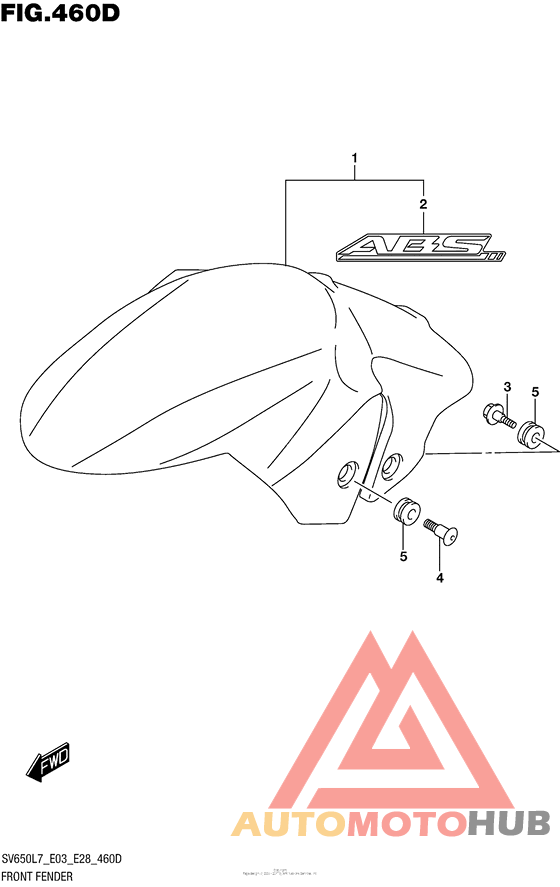 Front Fender (Sv650Al7 E33)