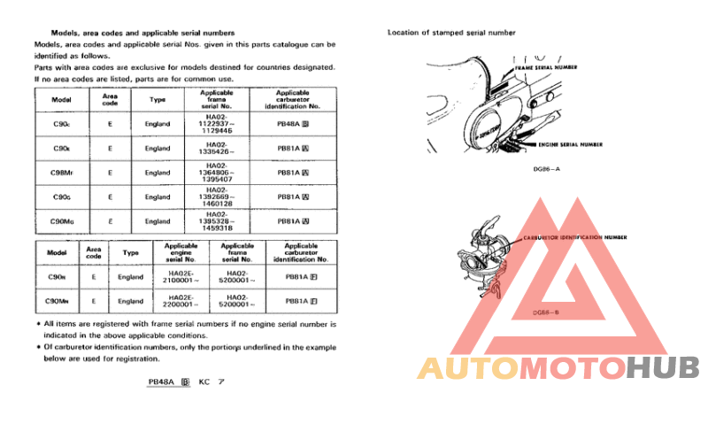 *Applicable serial numbers