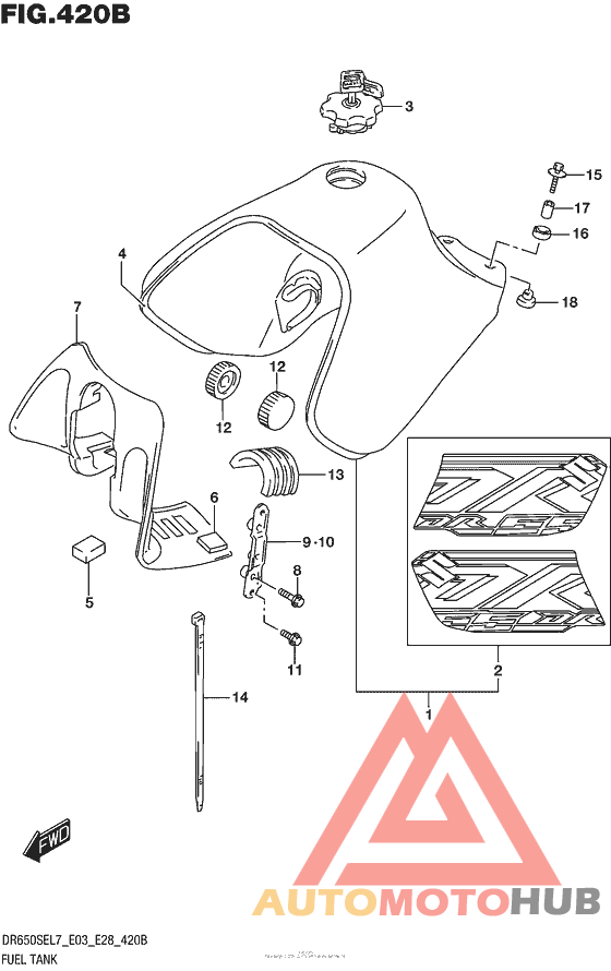 Fuel Tank (Dr650Sel7 E28)