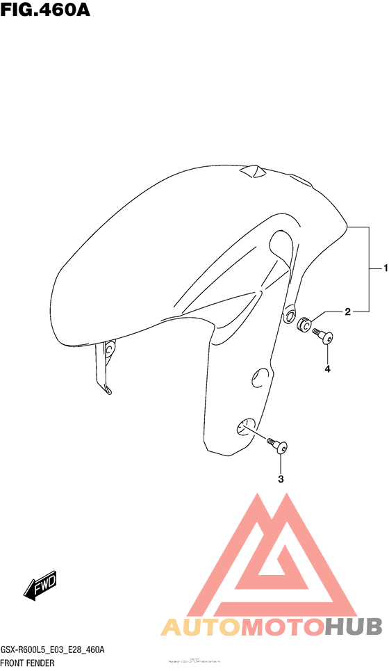 Front Fender (Gsx-R600L5 E03)