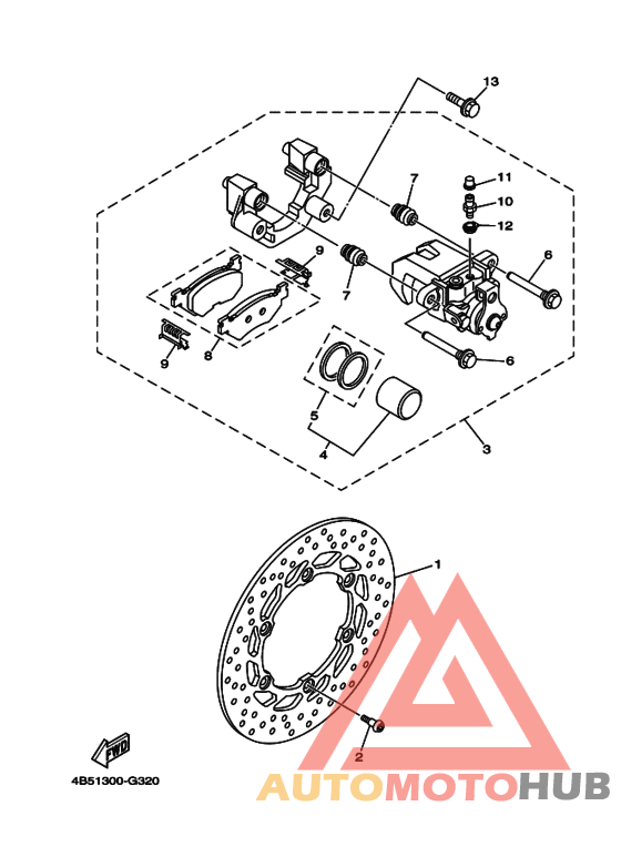 Задний суппорт