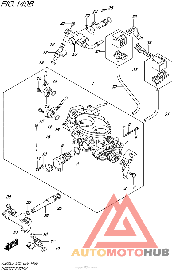 Throttle Body (Vz800L5 E28)