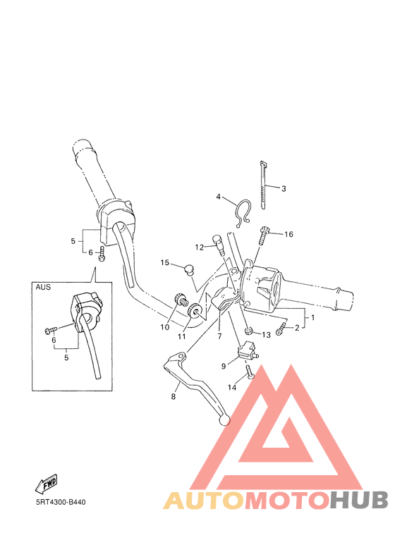 Handle switch. lever