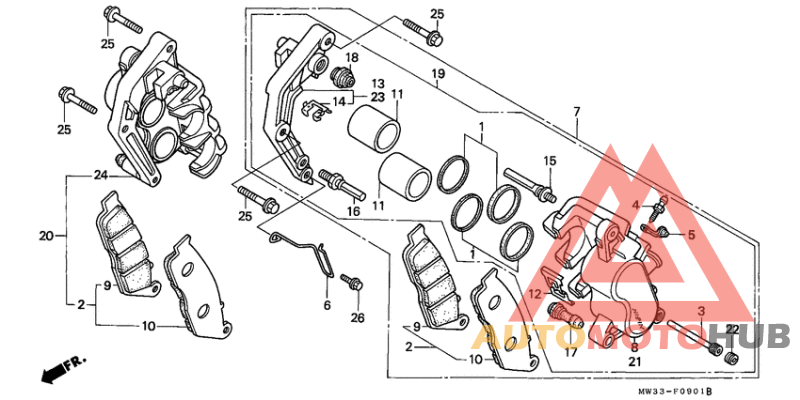 Передний суппорт