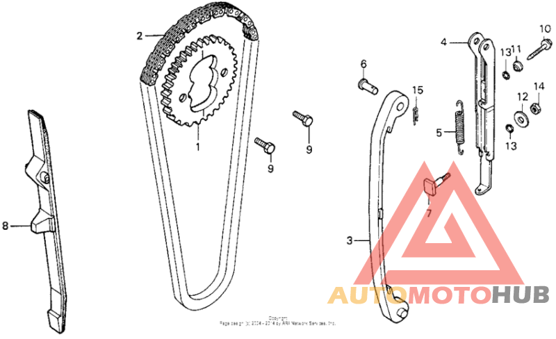 Cam chain + tensioner