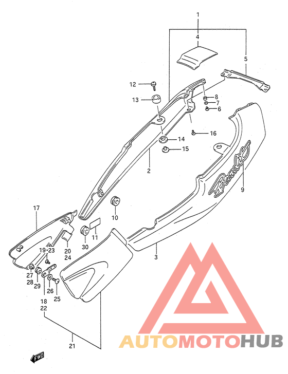 Обтекатель задний