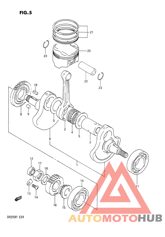 Вал коленчатый