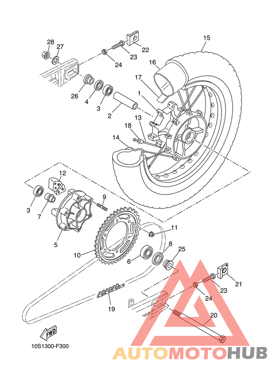 Переднее колесо