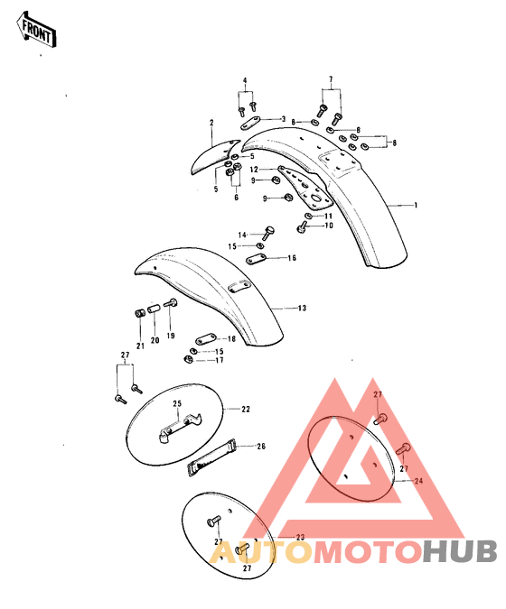 Fenders/number plates