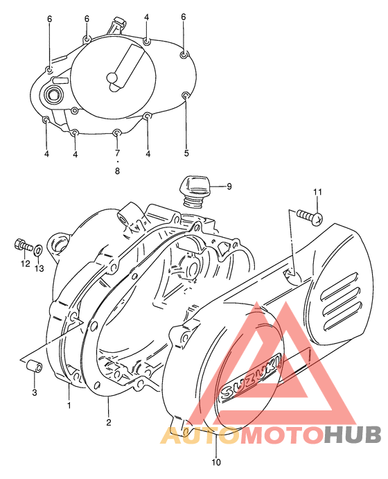 Crankcase cover ass`y  (v