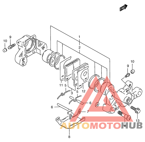 Задний суппорт