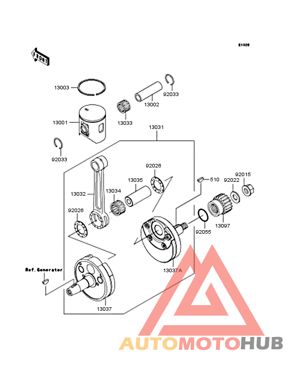 Crankshaft/piston