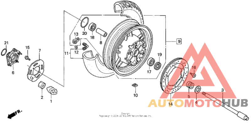 Переднее колесо