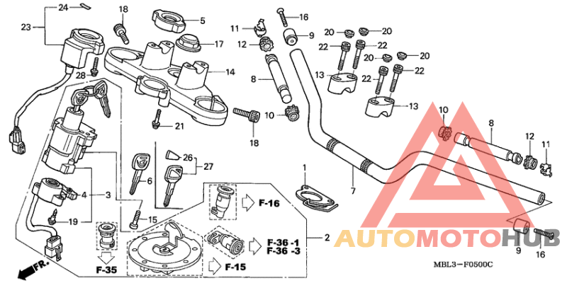 Handle pipe/top bridge