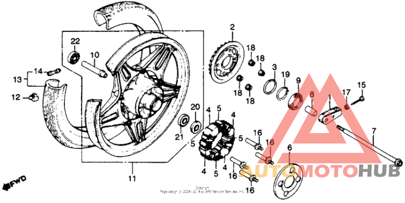 Переднее колесо