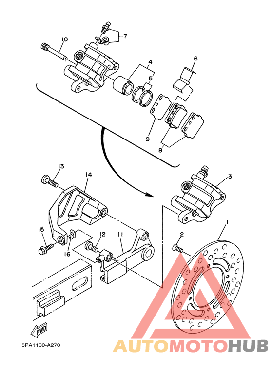 Задний суппорт