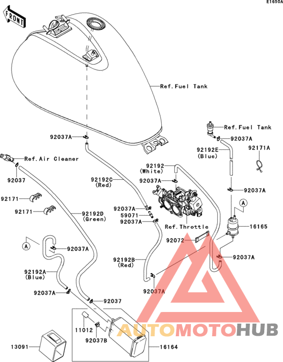 Fuel evaporative system(bcf-bdfa)(ca)