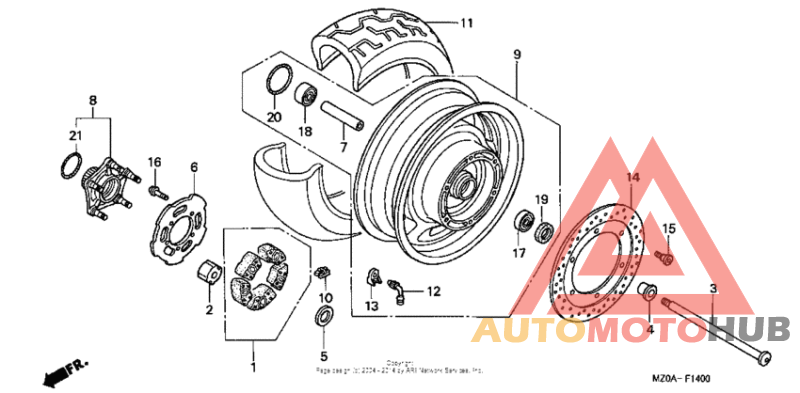 Переднее колесо