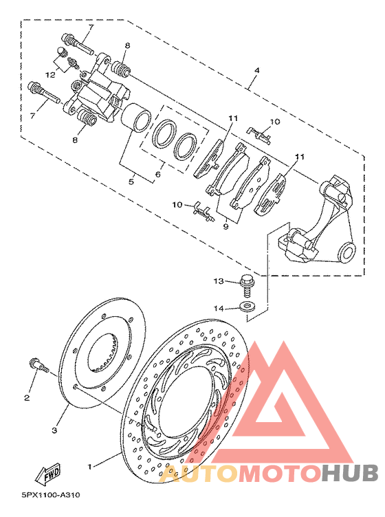 Задний суппорт