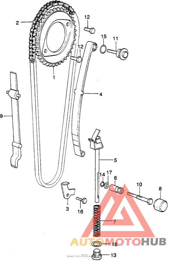 Cam chain + tensioner