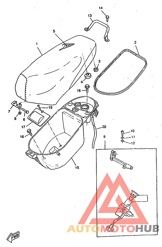 Selle. porte -bagages