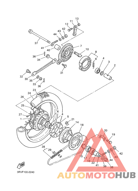 Переднее колесо