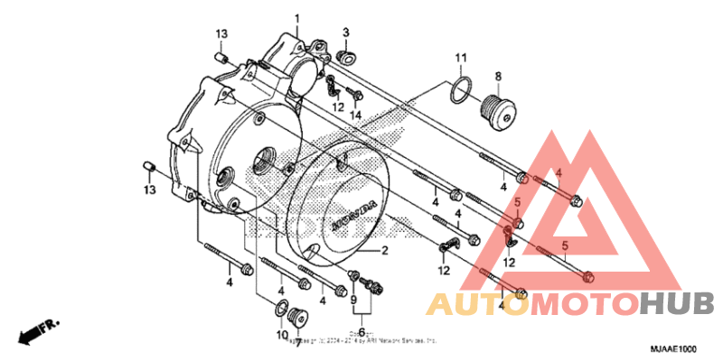 Left crankcase cover (1)