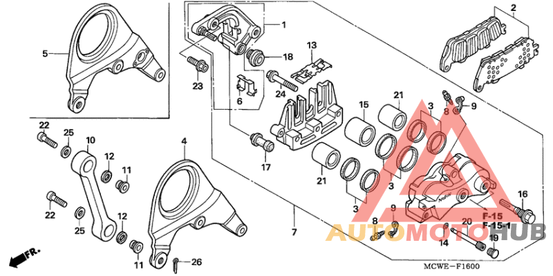 Задний суппорт