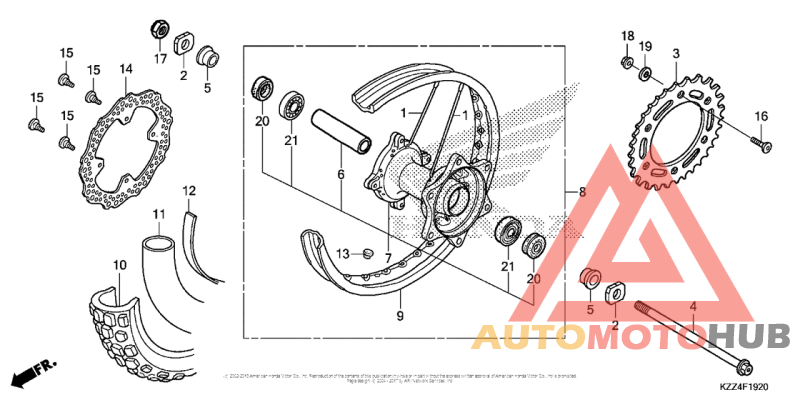 Переднее колесо