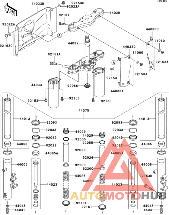 Front fork(jkbvnt60aaa015116-)
