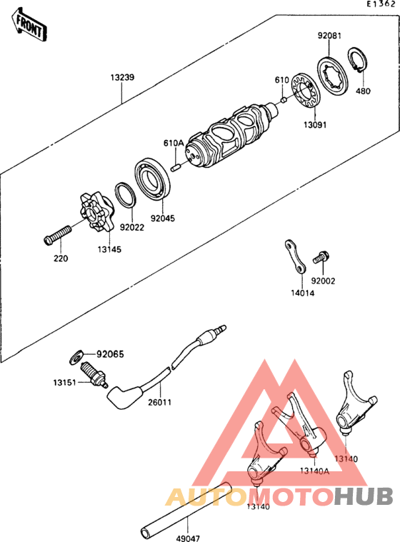 Change drum/shift fork