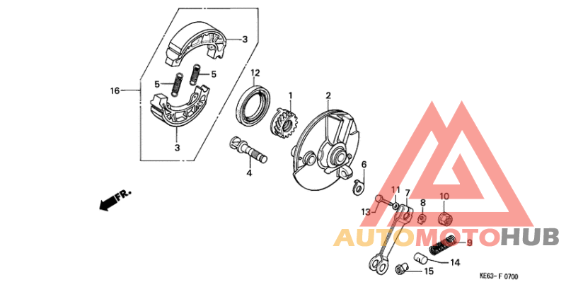 Передний тормоз