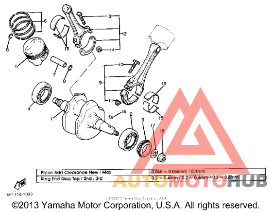 Crankshaft-piston