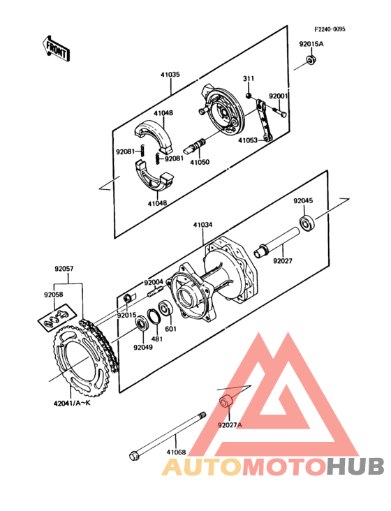 Rear hub(1/2)