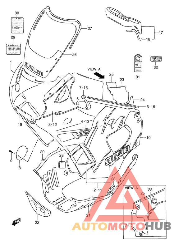 Cowling body