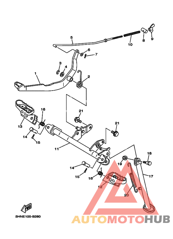 Support & repose pied