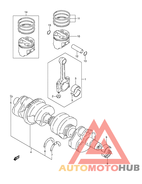 Вал коленчатый