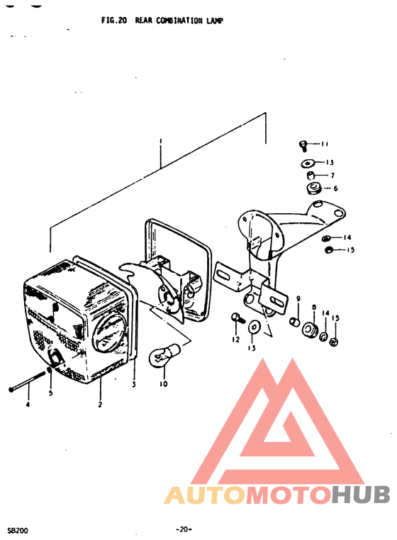 Задний комбинированный сигнал
