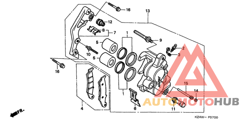 Передний суппорт