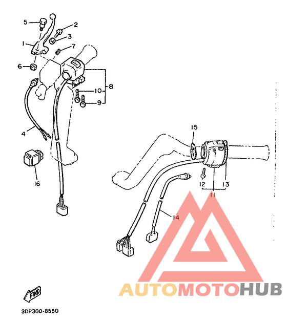 Handle switch. lever