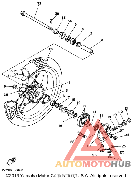 Переднее колесо