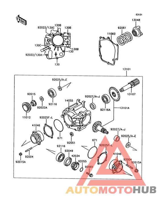 Front bevel gear(1/2)