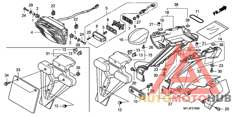Taillight unit ass`y
