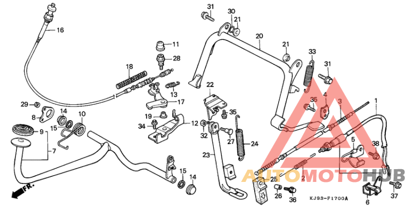 Stand/brake pedal