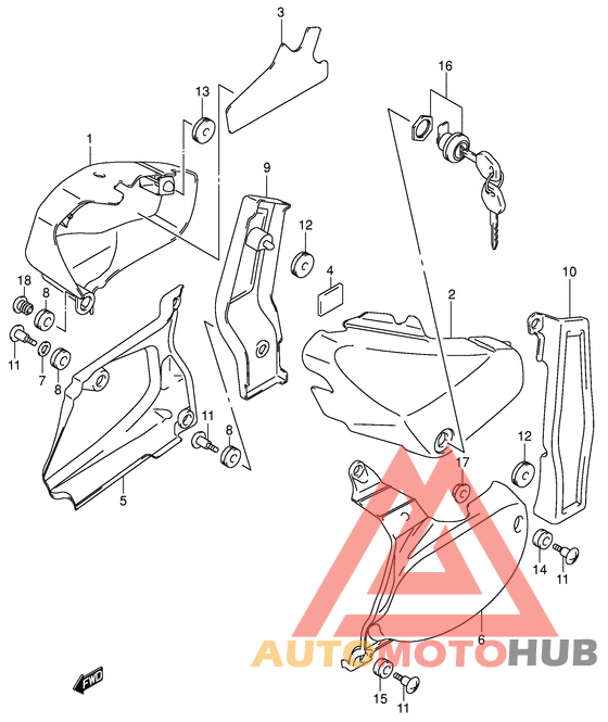 Обтекатель задний