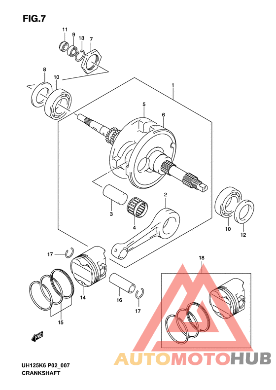 Вал коленчатый